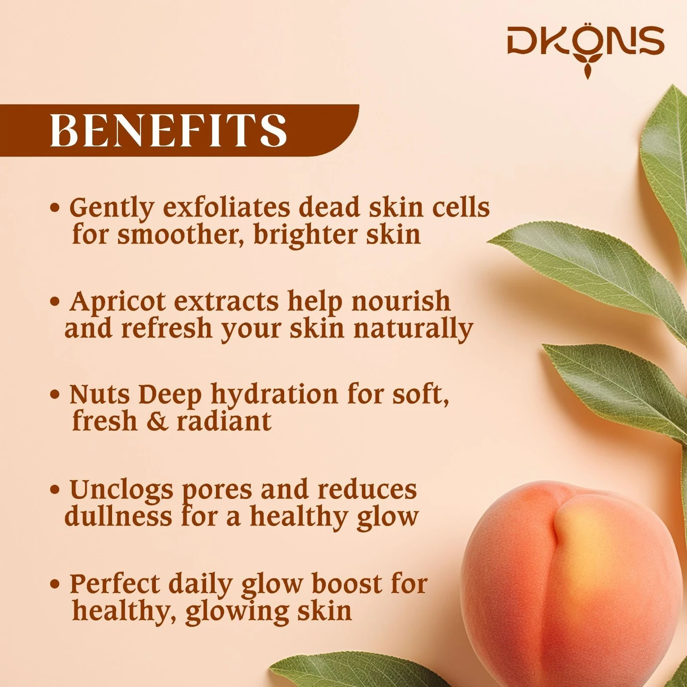 Appricot Face Scrub With Appricot Extract for reduce Acne Scrub - Image 6