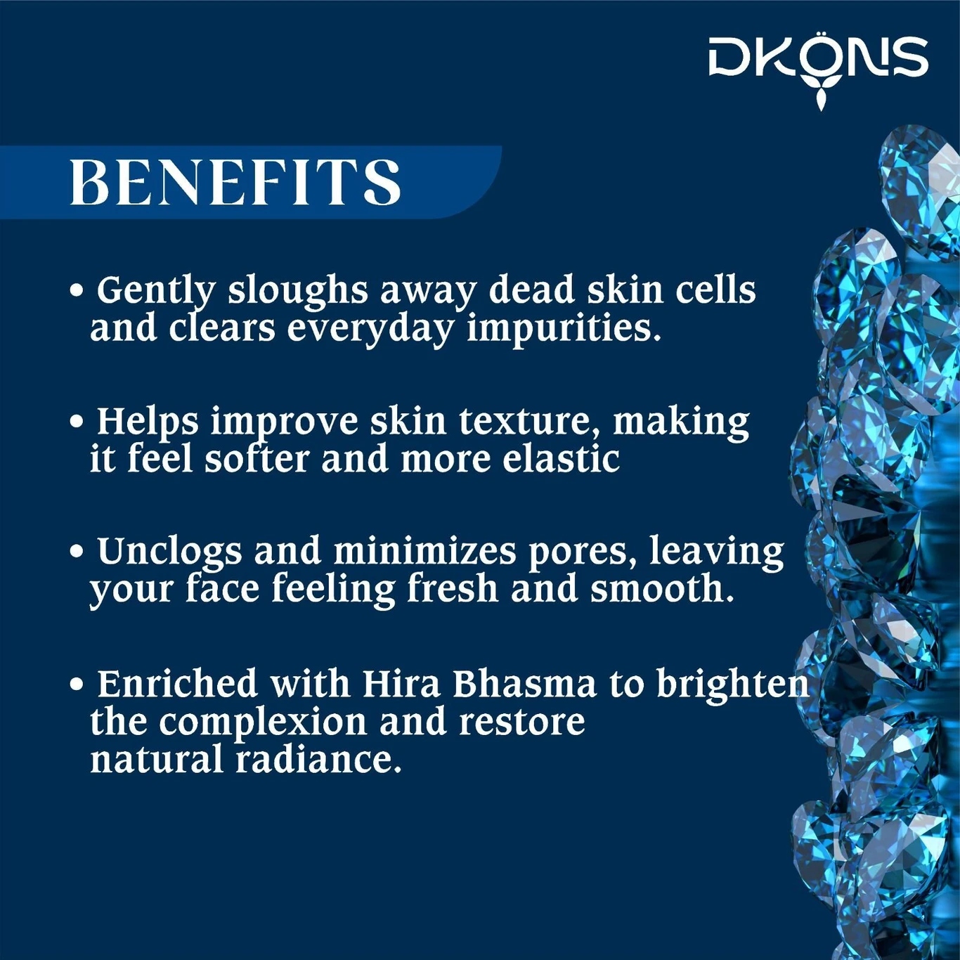 Diamond Massage Cream with Hira Bhasma Extract removes dead skin and impurities - Image 5