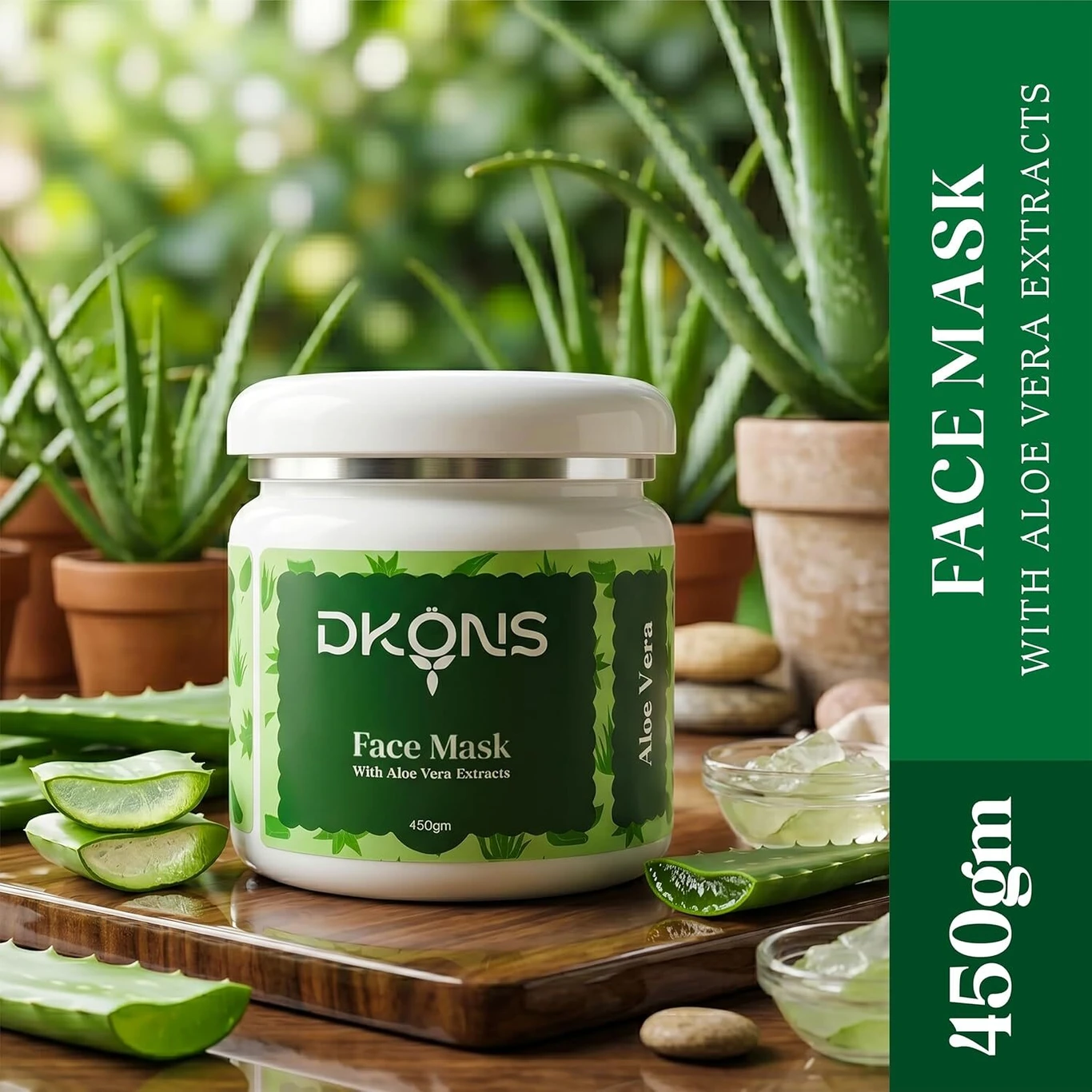 Face mask with Aloevera Extract Helps Deeply Clean Pores and remove Impurities - Image 2