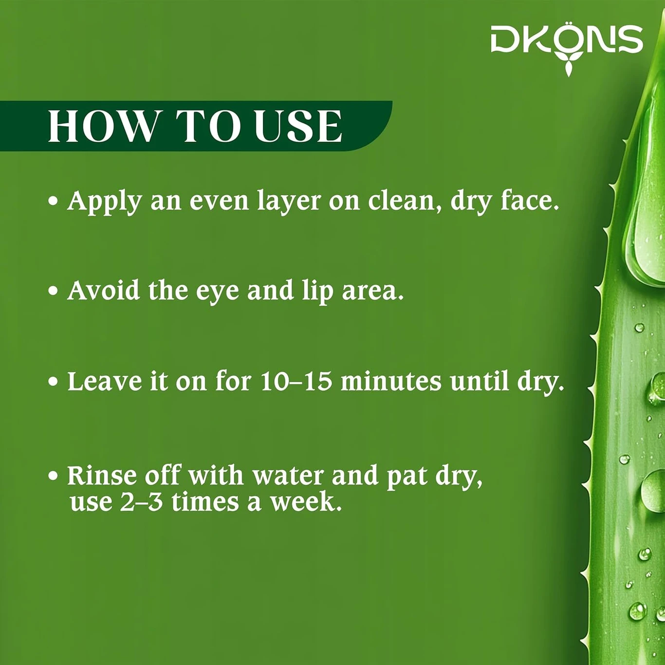 Face mask with Aloevera Extract Helps Deeply Clean Pores and remove Impurities - Image 5