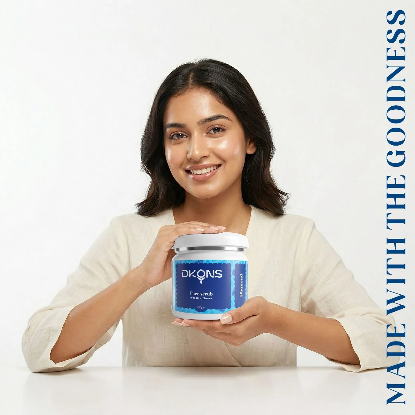 Face Scrub with Hira Bhasma, Removes Dead Skin Cells Scrub - Image 3