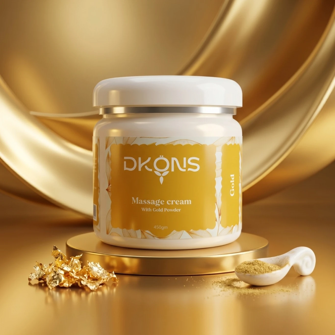 Gold Extract, Cream Form, for Face, Hydrating and Moisturising - Image 2