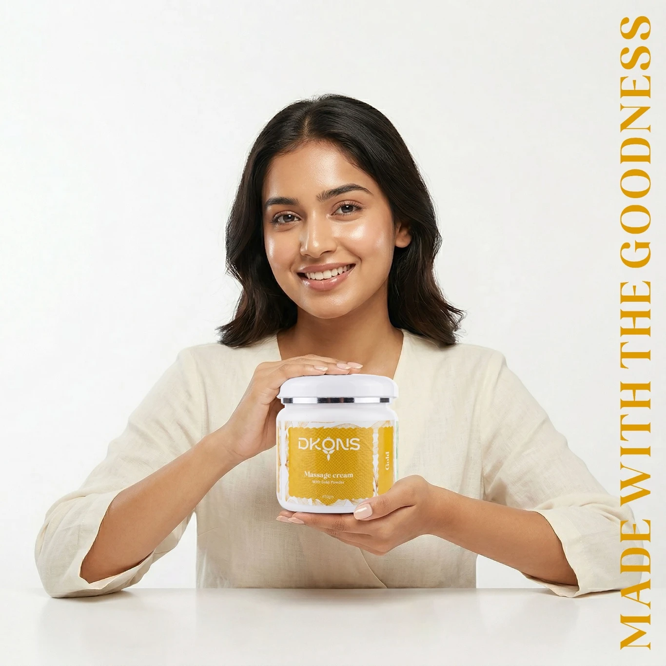 Gold Extract, Cream Form, for Face, Hydrating and Moisturising - Image 3