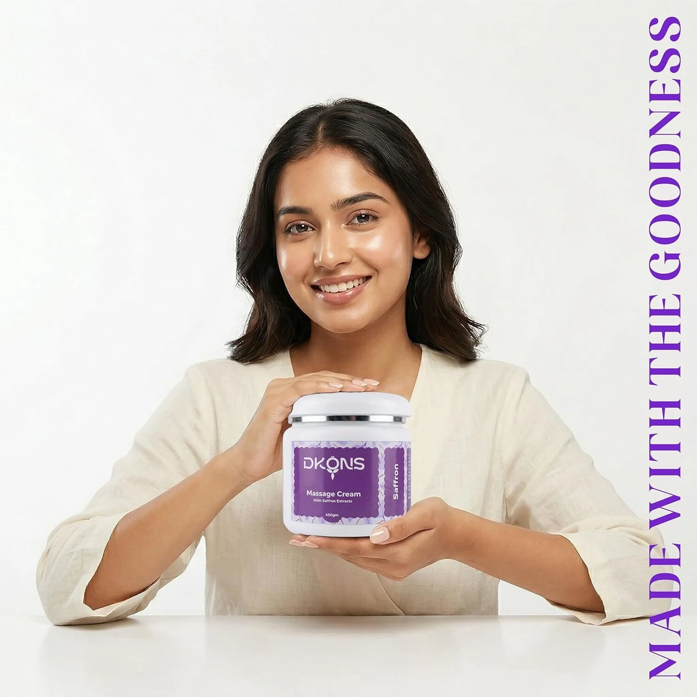 Dkons DKONS Saffron Extracts Massage Cream, Brightening and Hydrating - Image 3