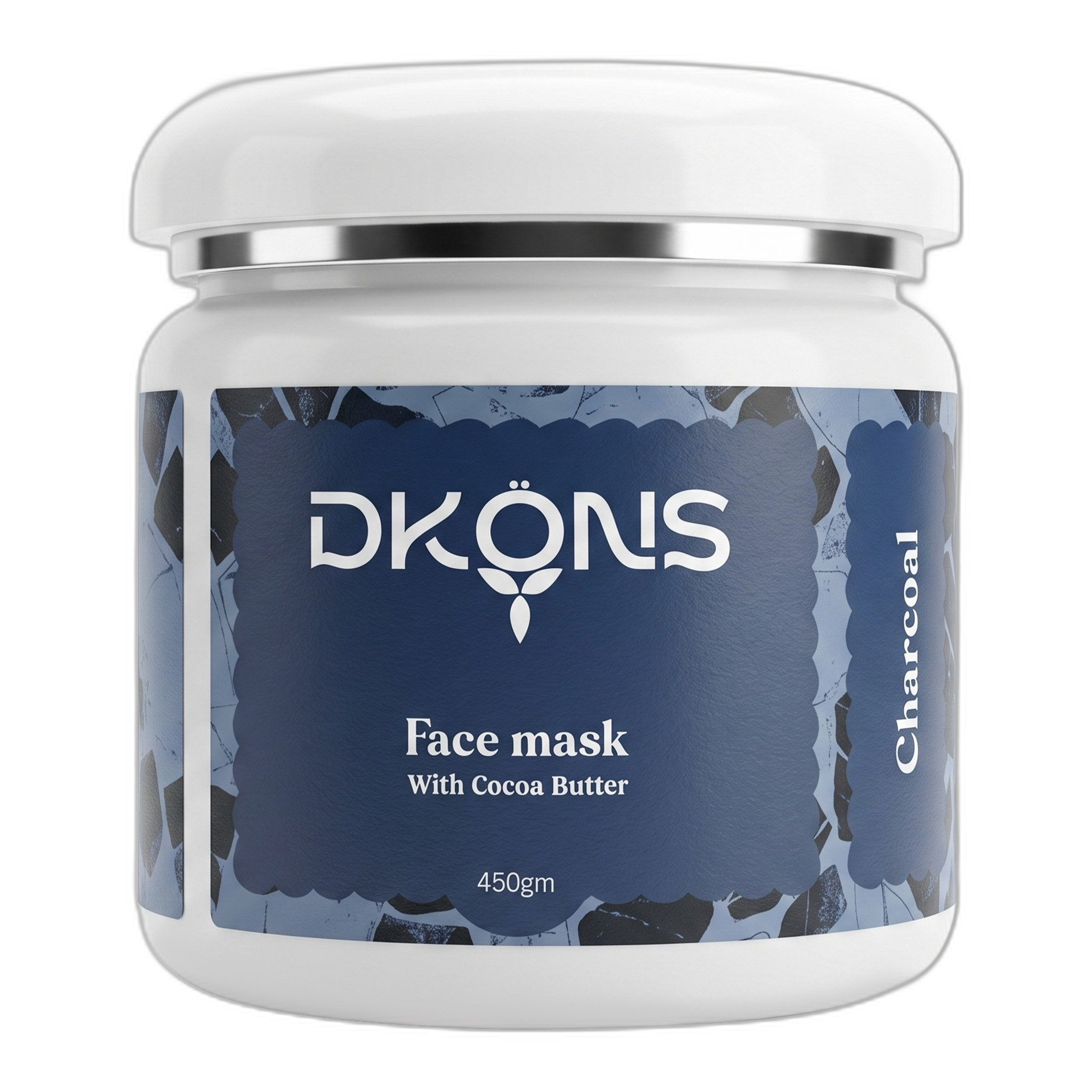 Charcoal Face Mask with Cocoa Butter for Unclog Pores and Reduce Blackheads